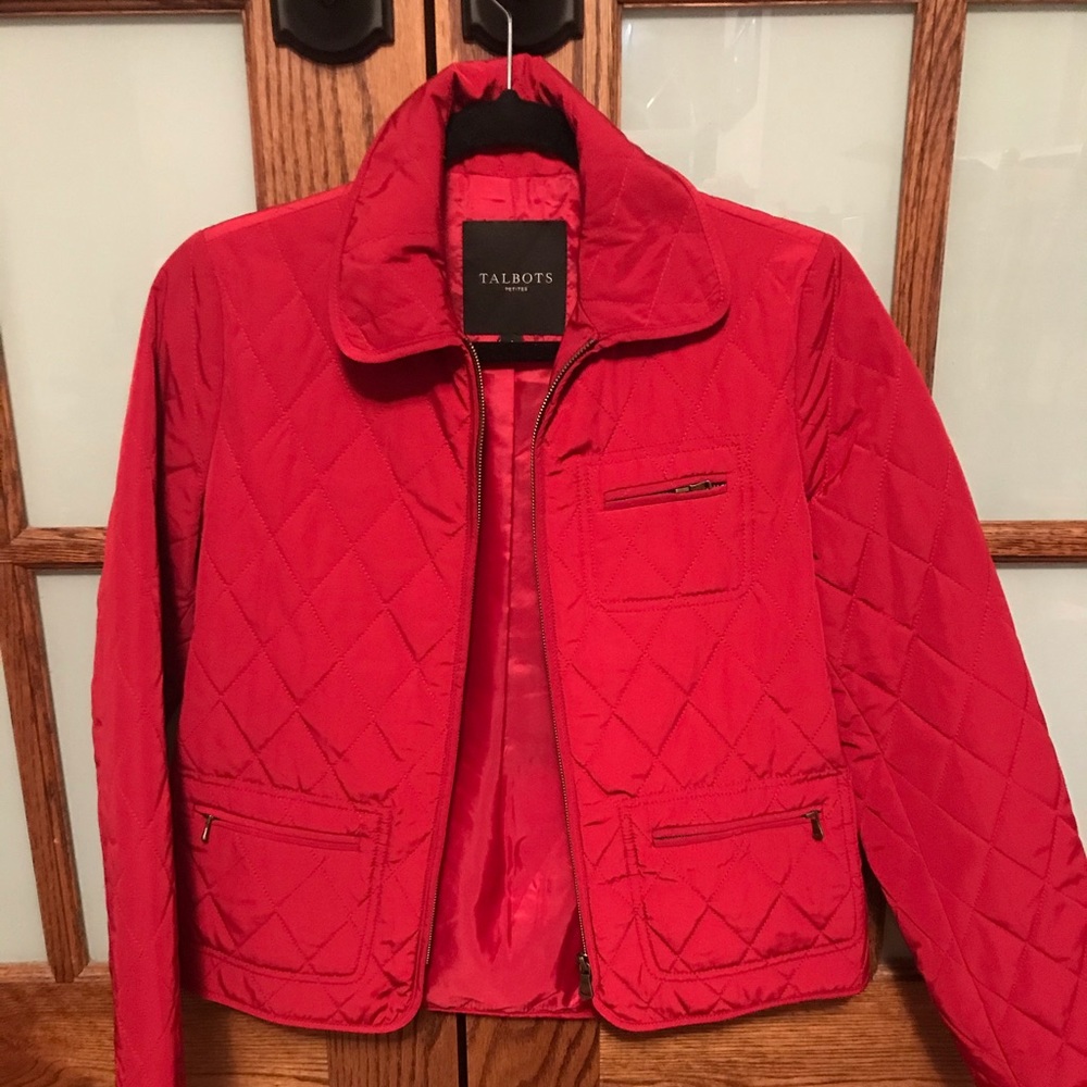Cherry red spring jacket!